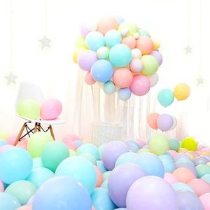 Macaron Balloons 100 Pcs 10" Macaron Candy Colored